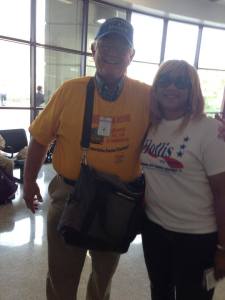 With Rolanda Hollis at Central Station showing her commitment to First Class Transit.